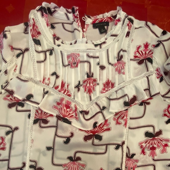 Ann Taylor mock neck blouse - Picture 1 of 6